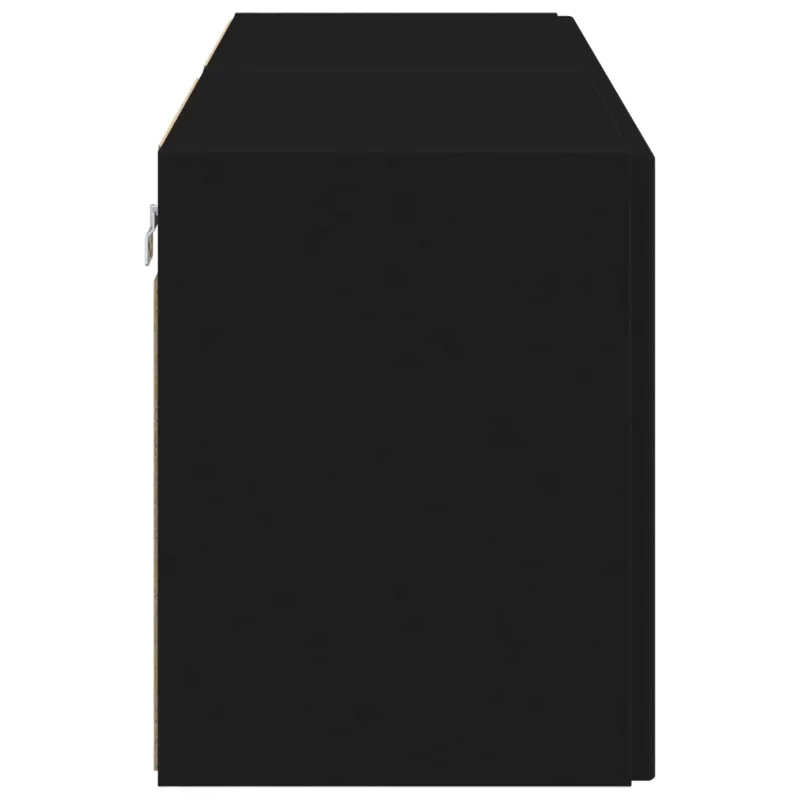TV sieninė spintelė 2 pcs Juoda 59,5 x 31 x 40 cm