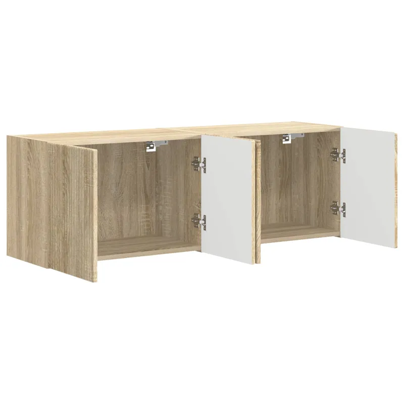 TV sieninė spintelė 2 pcs Sonoma ąžuolas 59,5 x 31 x 40 cm