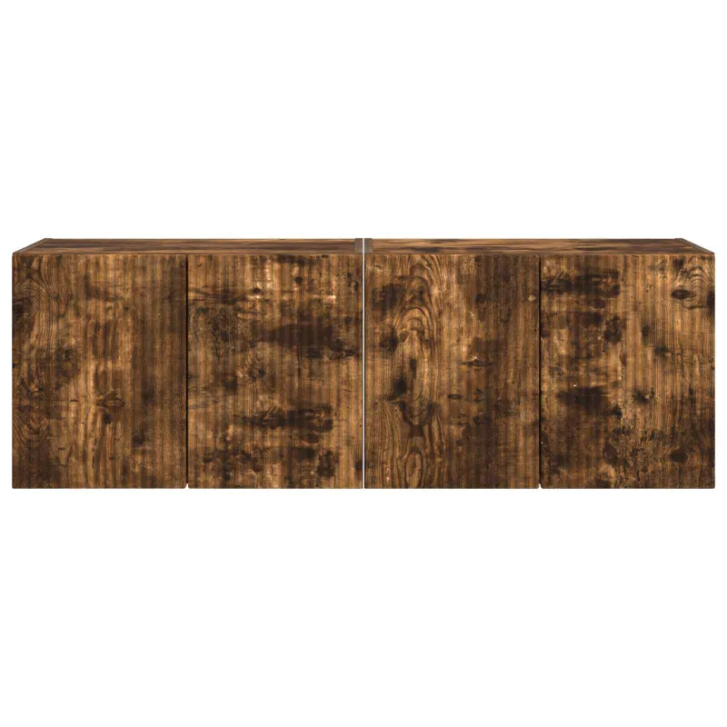 TV sieninė spintelė 2 pcs Rūkyta ąžuolas 59,5 x 31 x 40 cm