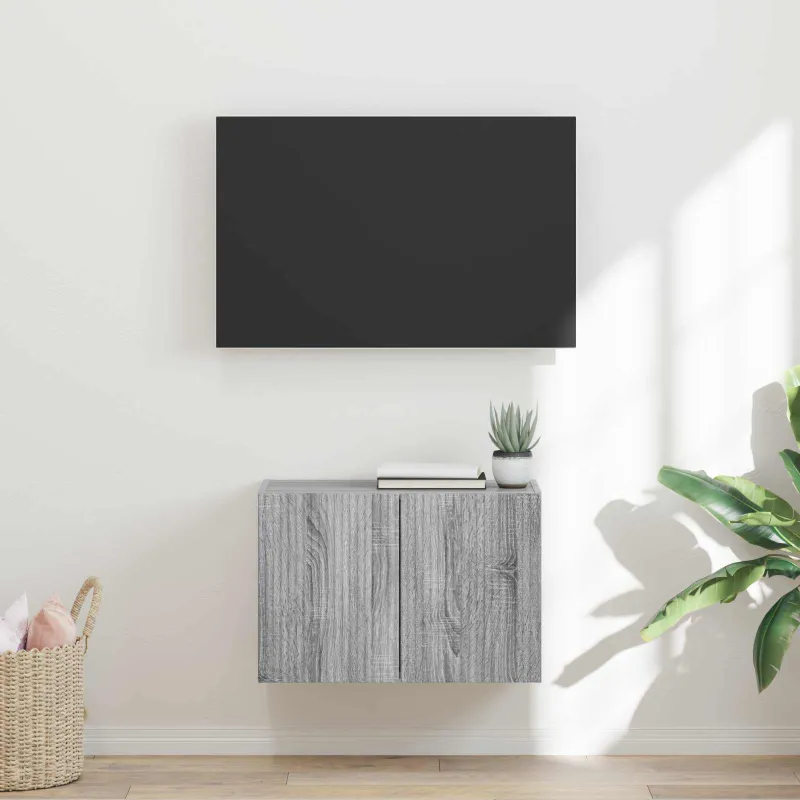 TV sieninė spintelė Pilkas Sonoma 59,5 x 31 x 40 cm