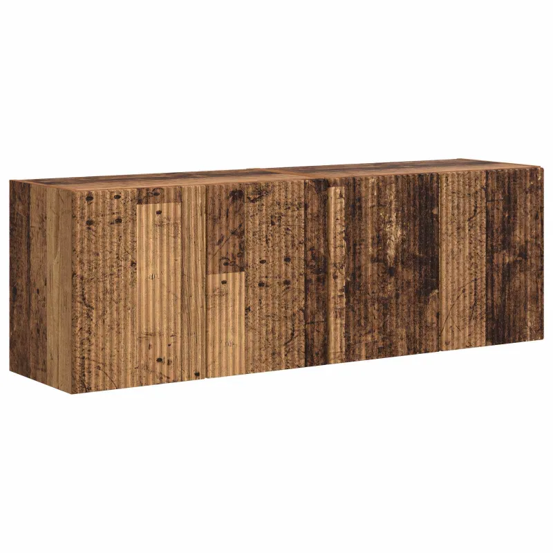 TV sieninė spintelė 2 pcs Senovinis medis 59,5 x 31 x 40 cm