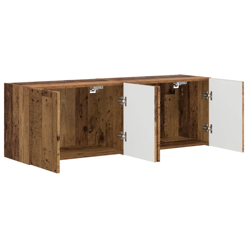 TV sieninė spintelė 2 pcs Senovinis medis 59,5 x 31 x 40 cm