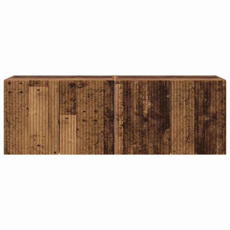 TV sieninė spintelė 2 pcs Senovinis medis 59,5 x 31 x 40 cm