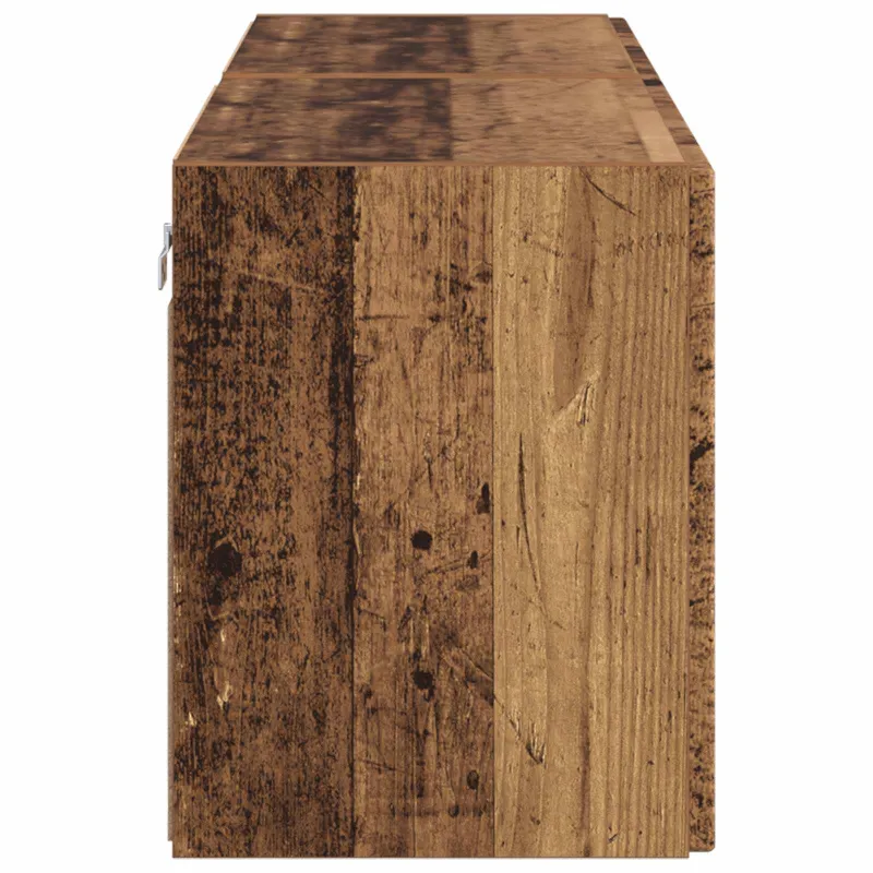 TV sieninė spintelė 2 pcs Senovinis medis 59,5 x 31 x 40 cm