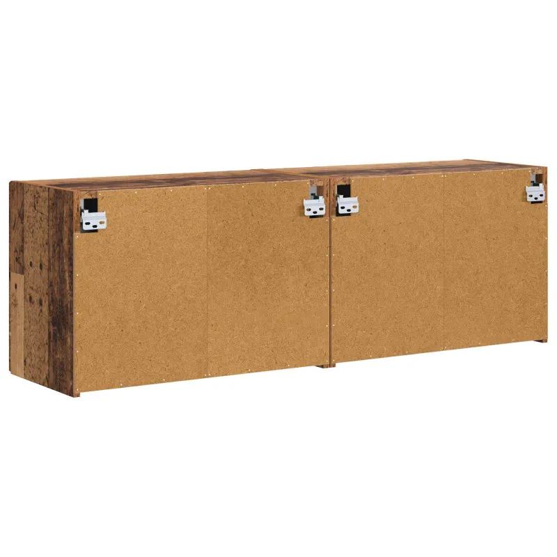 TV sieninė spintelė 2 pcs Senovinis medis 59,5 x 31 x 40 cm