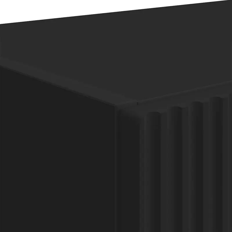 TV sieninė spintelė Juoda 59,5 x 31 x 60 cm Apdirbta mediena