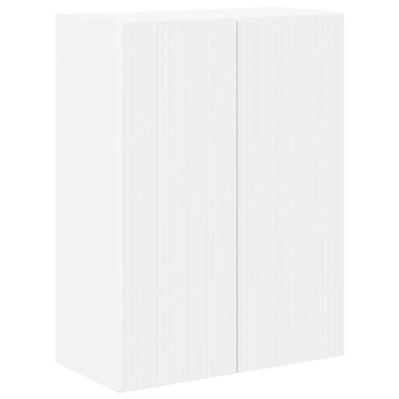 TV sieninė spintelė Balta 59,5 x 31 x 80 cm Apdirbta mediena