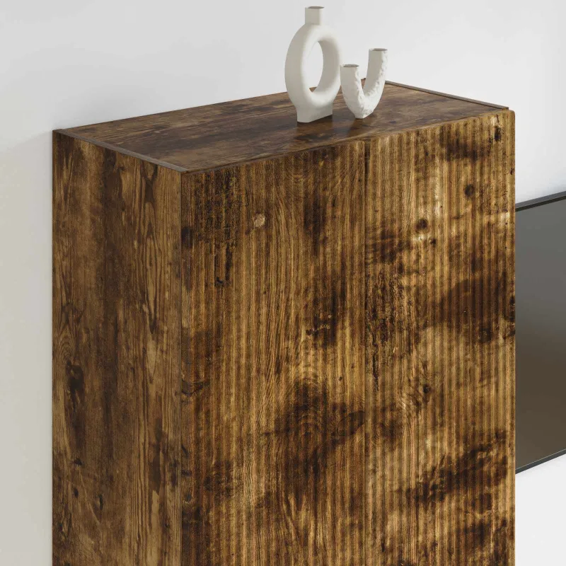 TV sieninė spintelė Rūkyta ąžuolas 59,5 x 31 x 100 cm