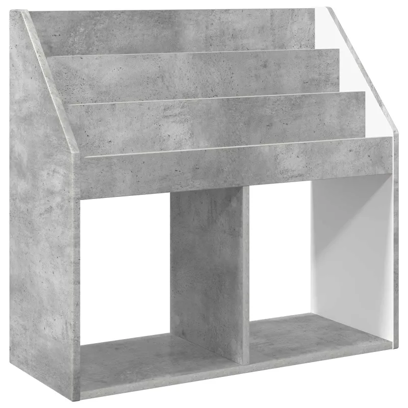 Vaikų knygų lentyna Betono pilka 72,5 x 29,5 x 69 cm