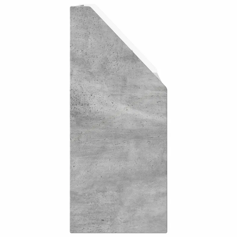 Vaikų knygų lentyna su stalčių Betono pilka 60 x 29,5 x 69 cm