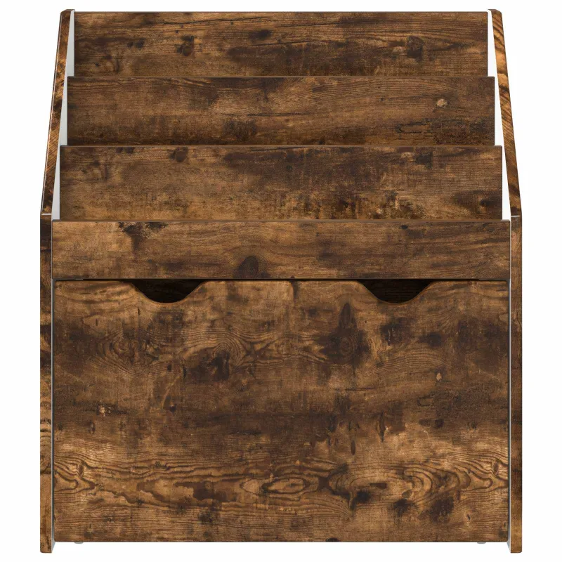 Vaikų knygų lentyna su stalčių Rūkyta ąžuolas 60 x 29,5 x 69 cm