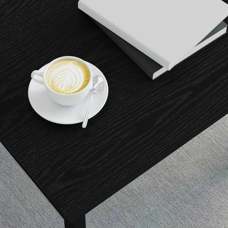 Kavos staliukas Juodas ąžuolas 60 x 30 x 36 cm Apdirbta mediena