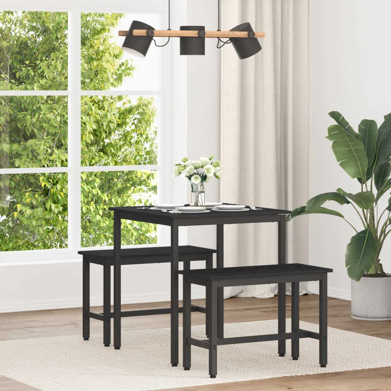 Valgomieji stalai 70 x 70 x 75 cm METALAS