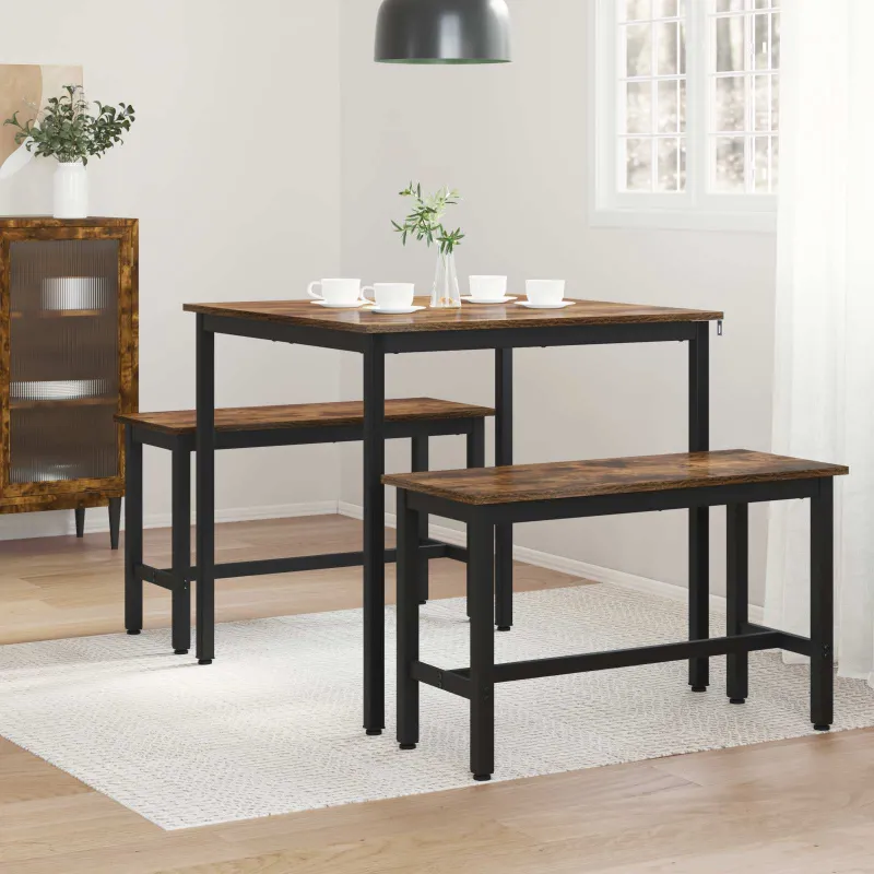 Valgomieji stalai 80 x 80 x 75 cm METALAS