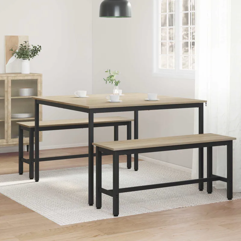 Valgomieji stalai 110 x 110 x 75 cm METALAS