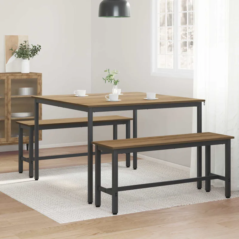 Valgomieji stalai 110 x 110 x 75 cm METALAS
