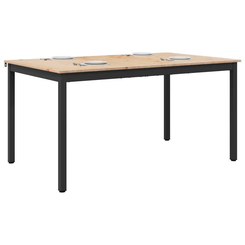 Valgomojo stalas Natūrali 140 x 80 x 75 cm