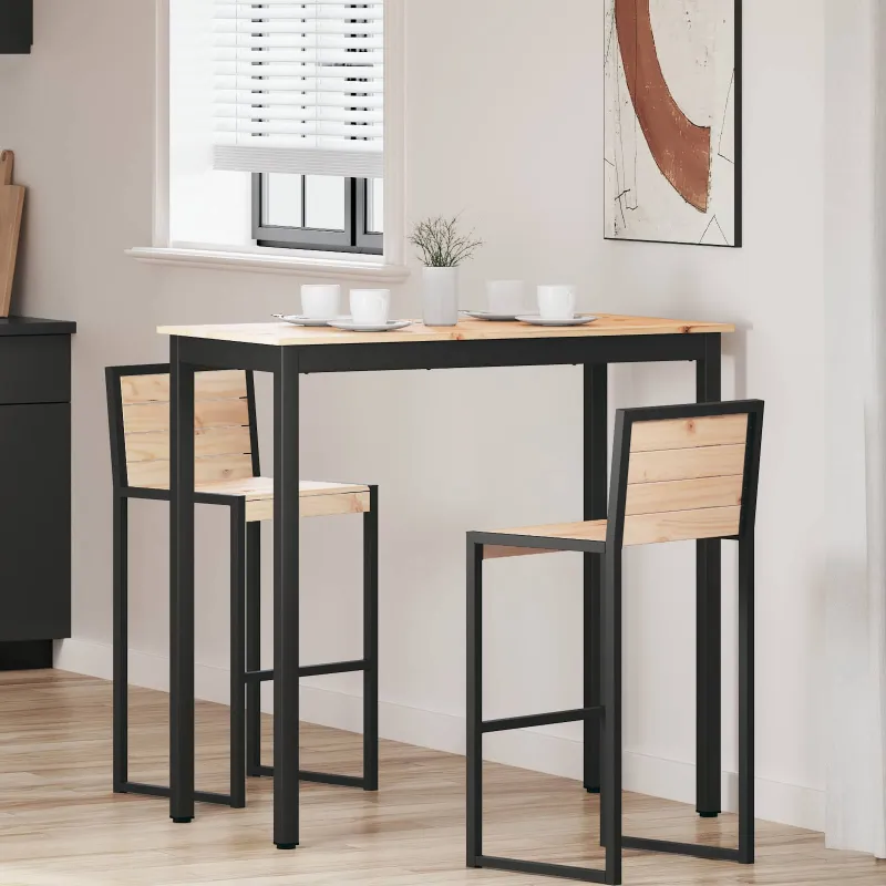Baro stalas Natūrali 110 x 55 x 105 cm Kietos pušies mediena