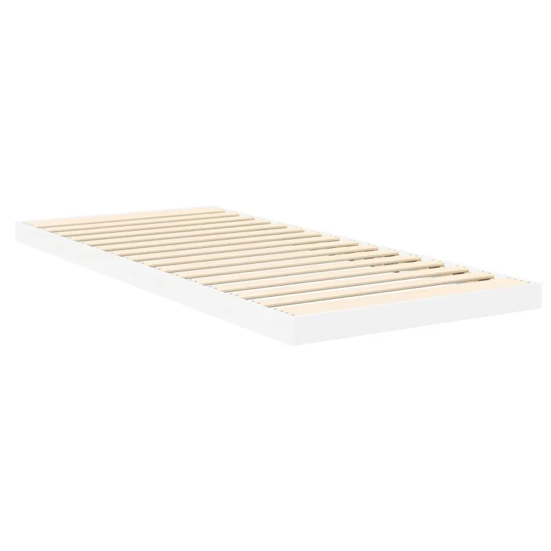 Grindų lovos rėmas Balta 75 x 190 cm Apdirbta mediena