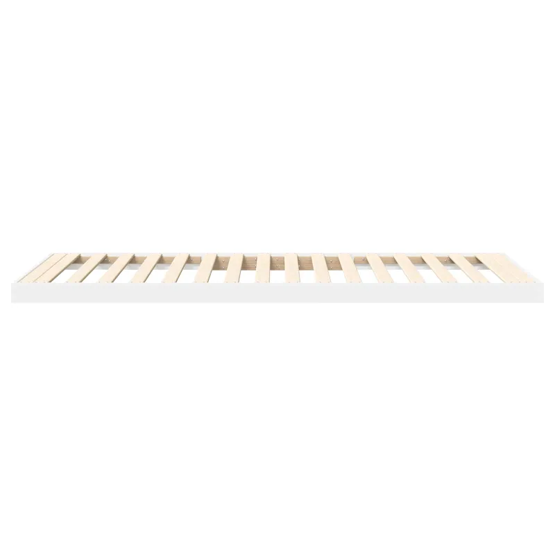 Grindų lovos rėmas Balta 75 x 190 cm Apdirbta mediena