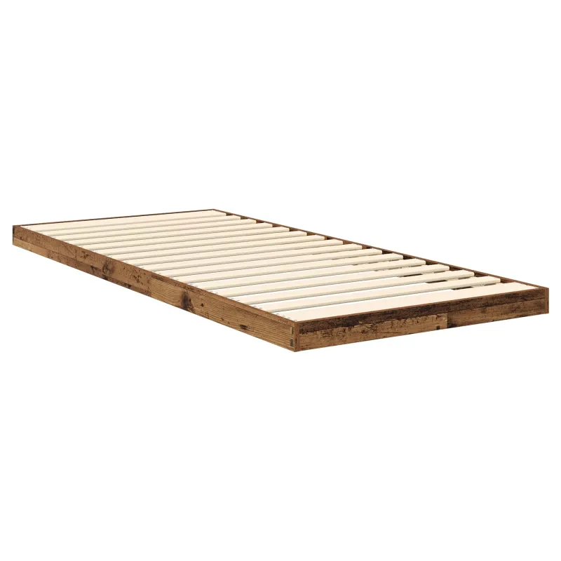Grindų lovos rėmas Senas medis 75 x 190 cm Apdirbta mediena