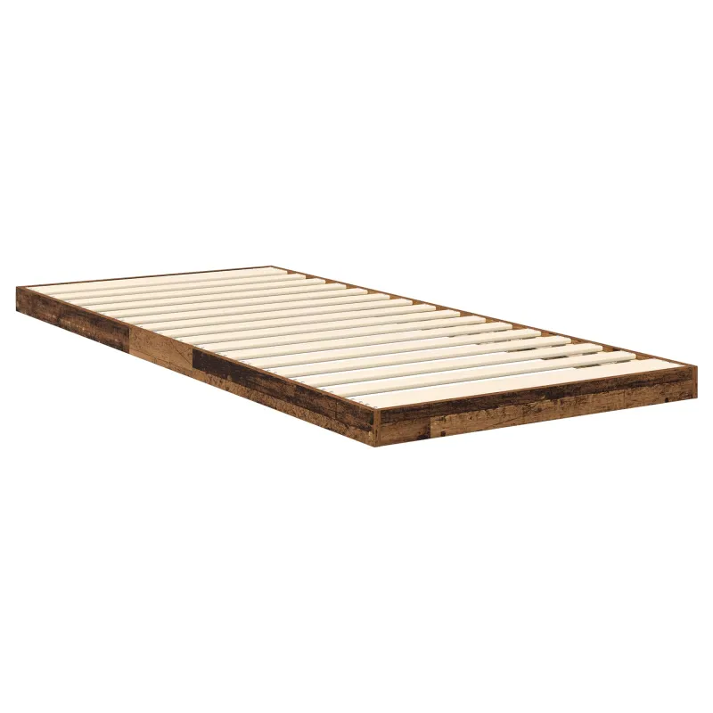 Grindų lovos rėmas Senas medis 75 x 190 cm Apdirbta mediena