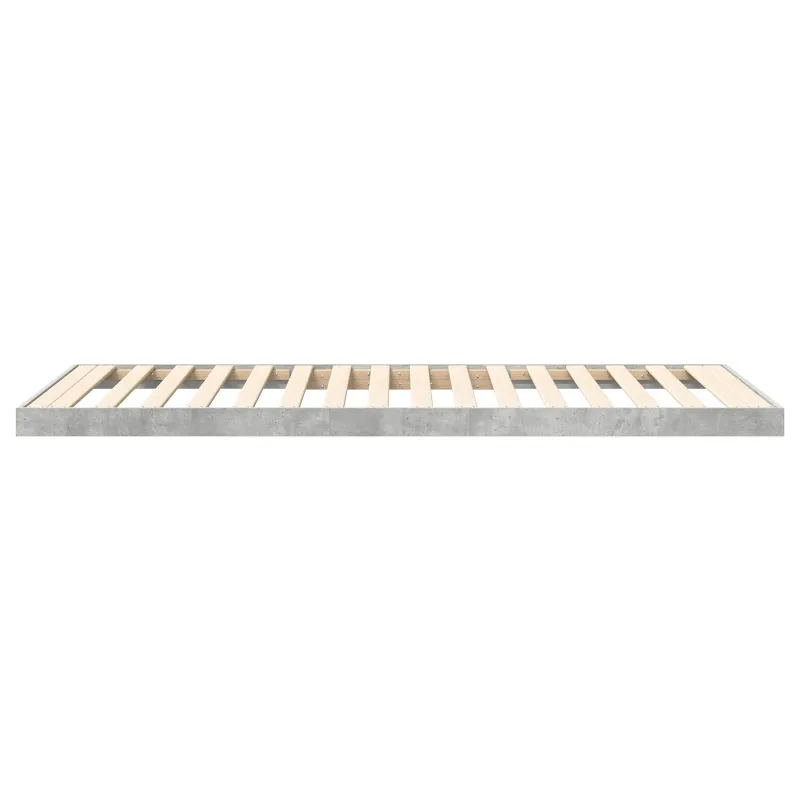 Grindų lovos rėmas Betono pilka 90 x 190 cm Apdirbta mediena