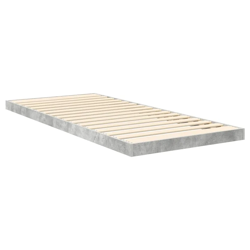 Grindų lovos rėmas Betono pilka 80 x 200 cm Apdirbta mediena