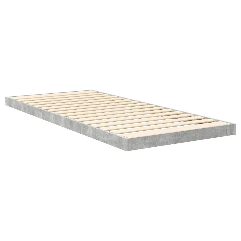 Grindų lovos rėmas Betono pilka 80 x 200 cm Apdirbta mediena