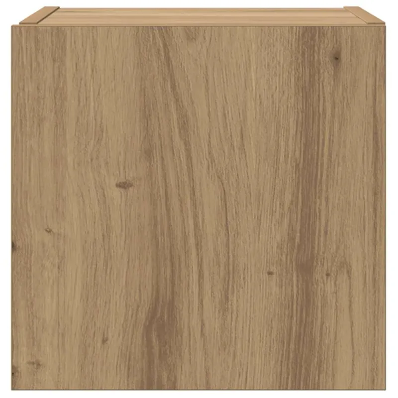 TV sieninė spintelė su LED Meistrų ąžuolas 30,5 x 35 x 30 cm