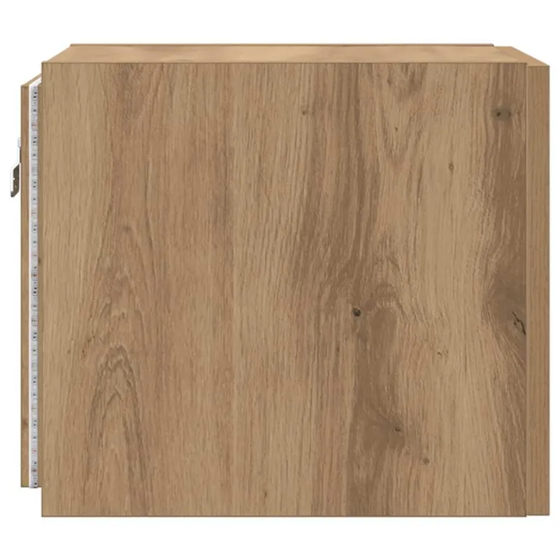 TV sieninė spintelė su LED Meistrų ąžuolas 30,5 x 35 x 30 cm
