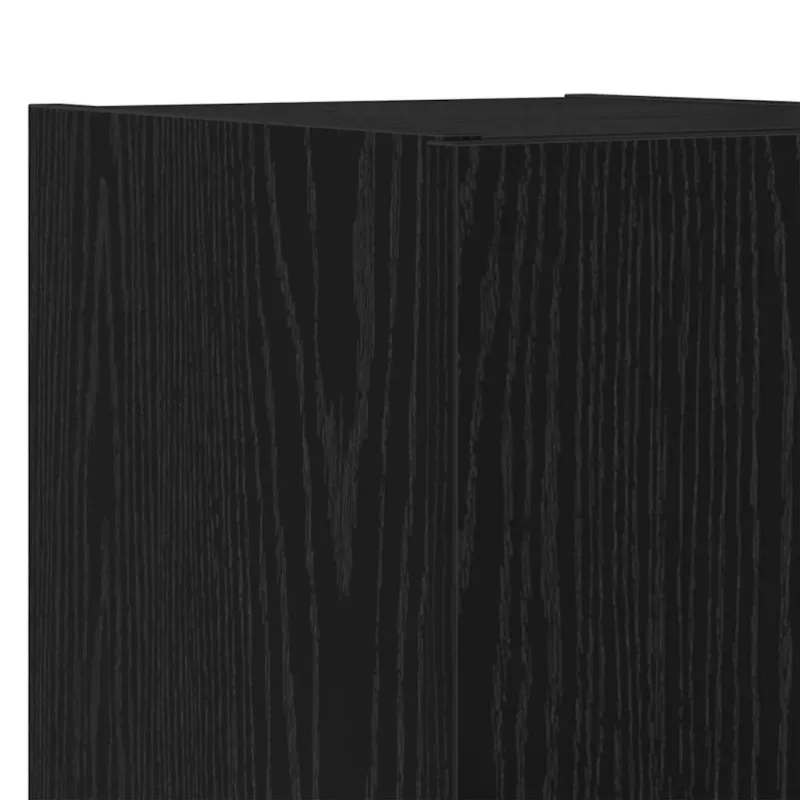 TV sieninė spintelė su LED Juodas ąžuolas 30,5 x 35 x 30 cm