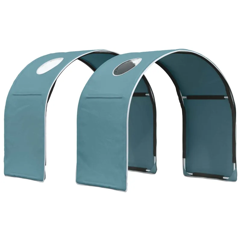 Lovos tunelis 2 pcs Šviesiai mėlyna 211 x 52,5 x 2 cm