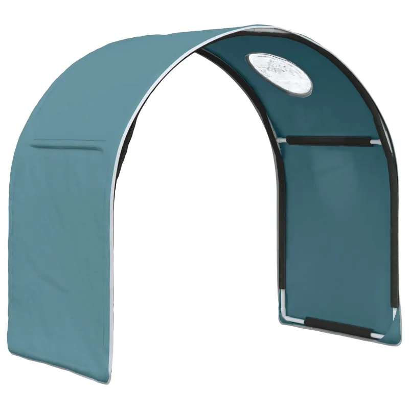 Lovos tunelis 2 pcs Šviesiai mėlyna 211 x 52,5 x 2 cm