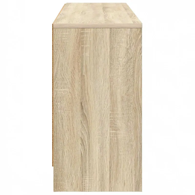 Lovos spintelė su lentyna 2 pcs Sonoma ąžuolas 66 x 33 x 48 cm