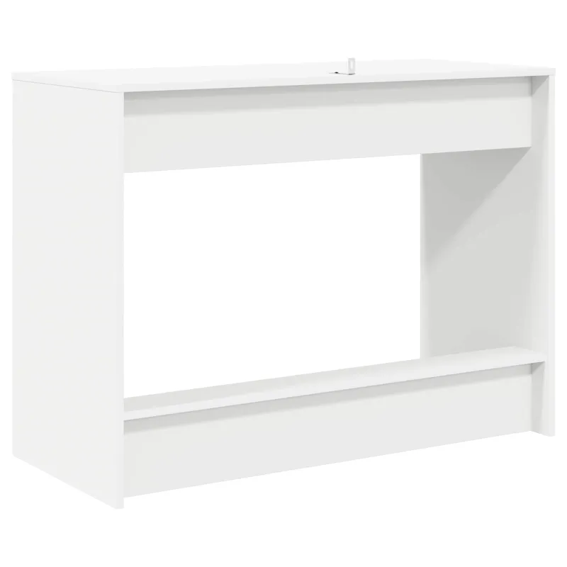Lovos stalas Balta Apdirbta mediena 100 x 45 x 75 cm