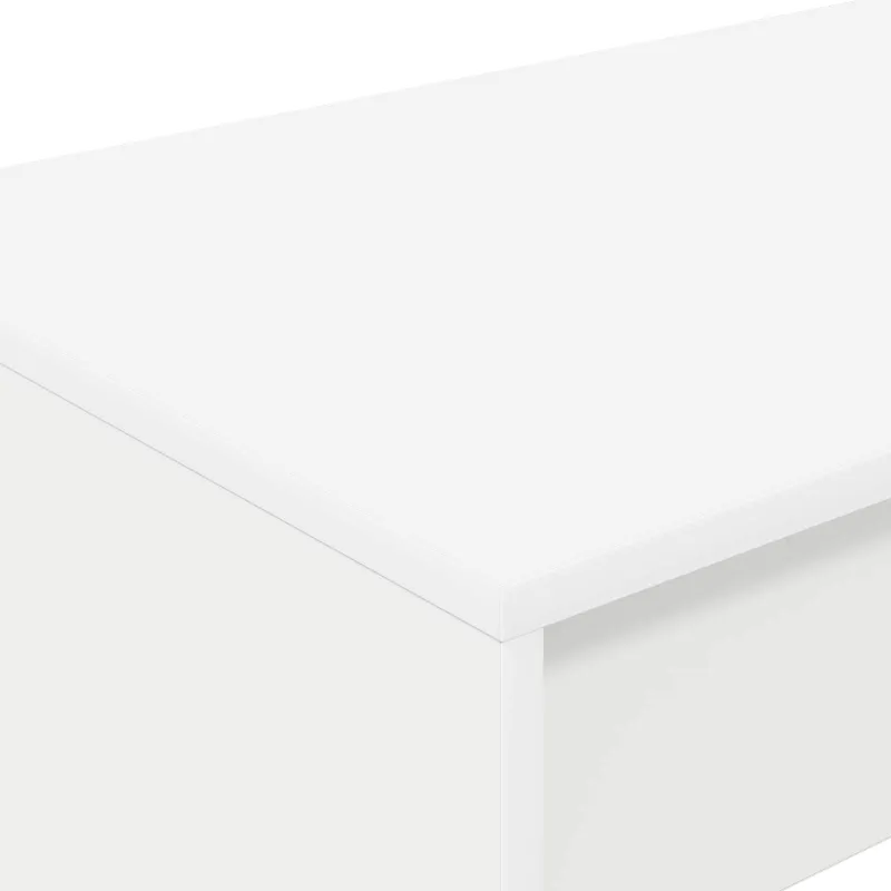 Lovos stalas Balta Apdirbta mediena 100 x 45 x 75 cm