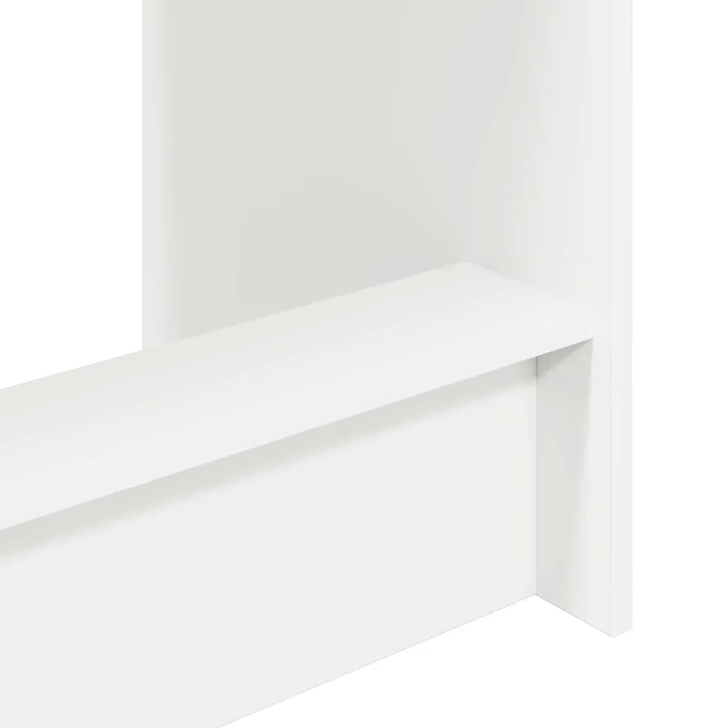 Lovos stalas Balta Apdirbta mediena 100 x 45 x 75 cm