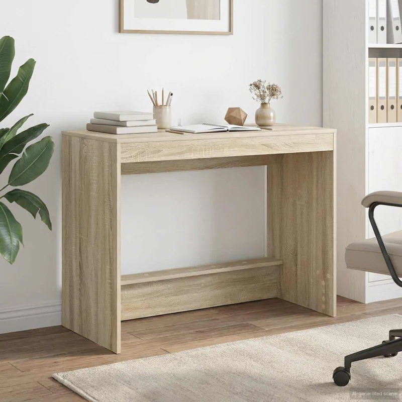 Lovos stalas Sonoma ąžuolas Apdirbta mediena 100 x 45 x 75 cm
