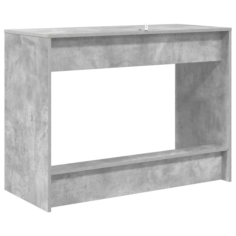 Lovos stalas Betono pilka Apdirbta mediena 100 x 45 x 75 cm