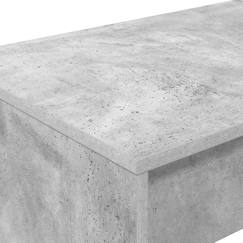 Lovos stalas Betono pilka Apdirbta mediena 100 x 45 x 75 cm