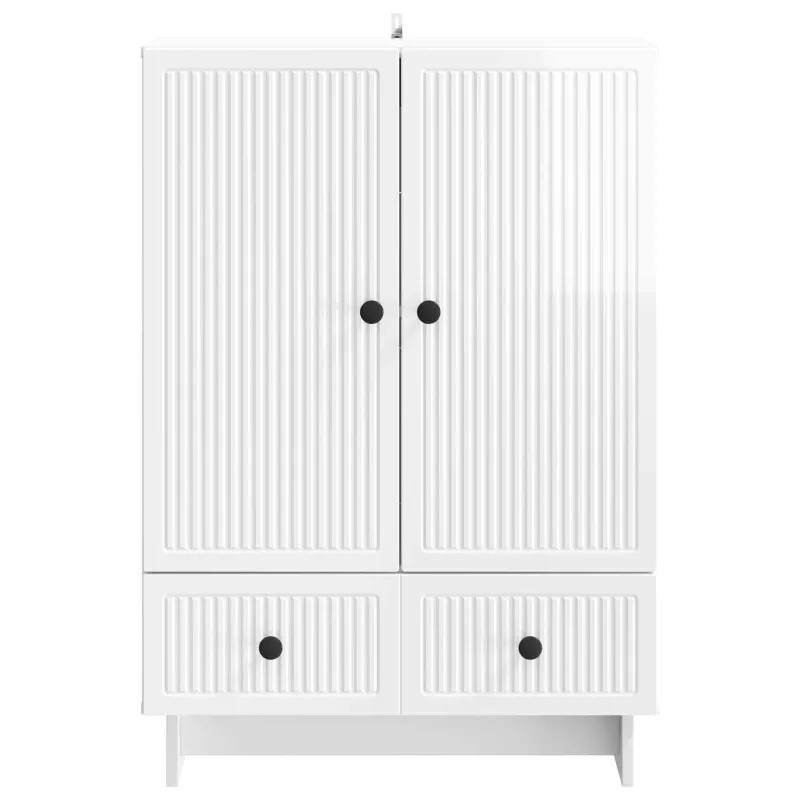 Kabalas Aukšto Blizgesio Baltas 66 x 34,5 x 95 cm