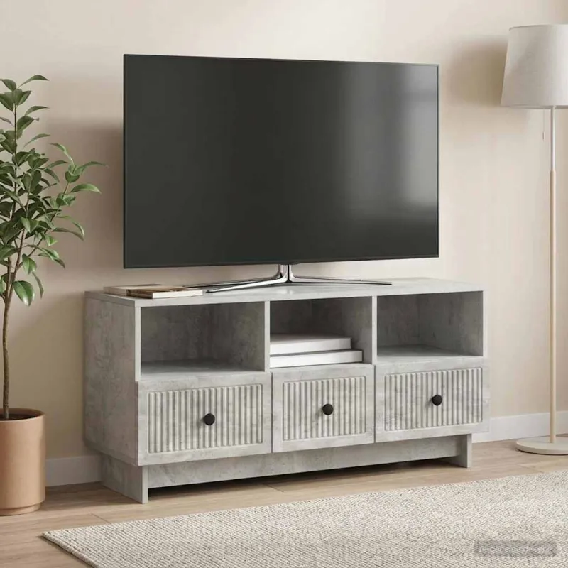Televizoriaus spintelė Betono pilka 102 x 34,5 x 50 cm
