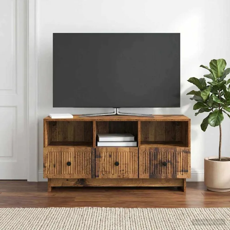 Televizoriaus spintelė Sendintos medienos 102 x 34,5 x 50 cm