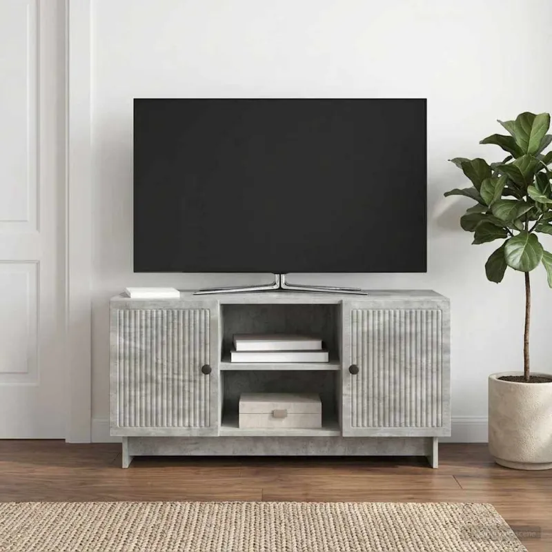 Televizoriaus spintelė 102 x 34,5 x 50 cm Betono pilka
