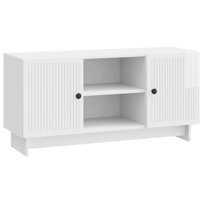 Televizoriaus spintelė 102 x 34,5 x 50 cm Itin blizgi balta