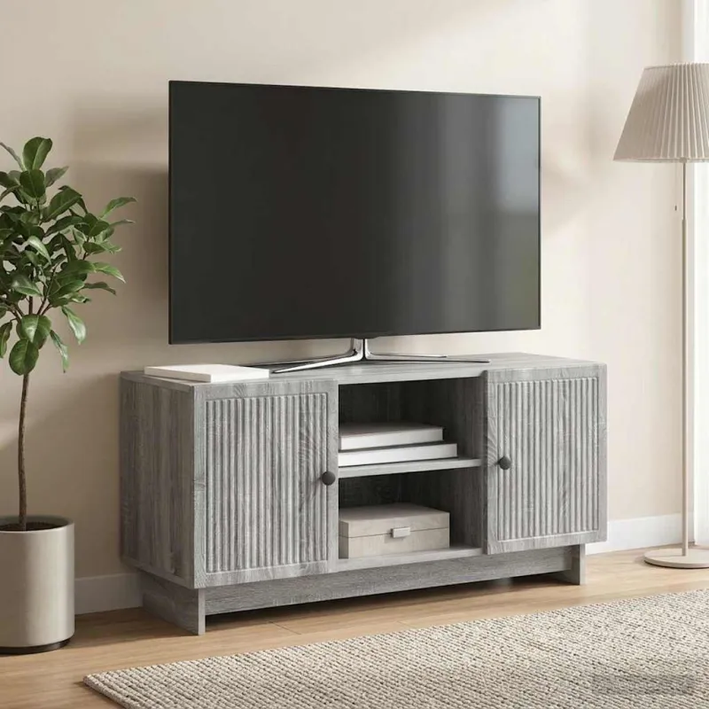 Televizoriaus spintelė 102 x 34,5 x 50 cm Pilka Sonoma