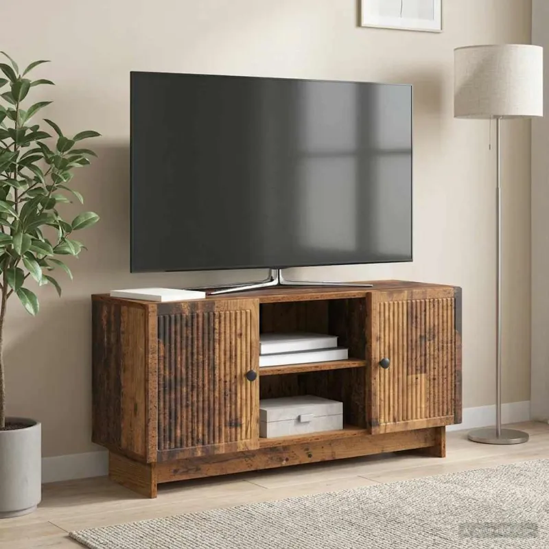 Televizoriaus spintelė 102 x 34,5 x 50 cm Sendintos medienos