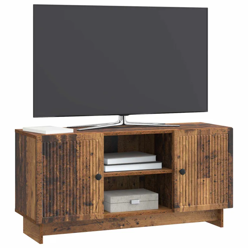 Televizoriaus spintelė 102 x 34,5 x 50 cm Sendintos medienos