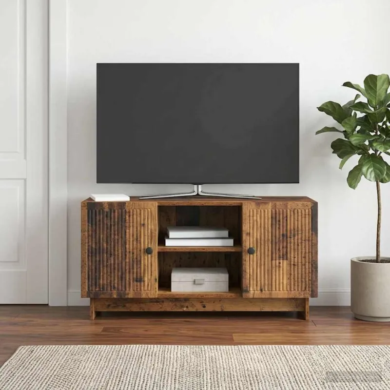 Televizoriaus spintelė 102 x 34,5 x 50 cm Sendintos medienos